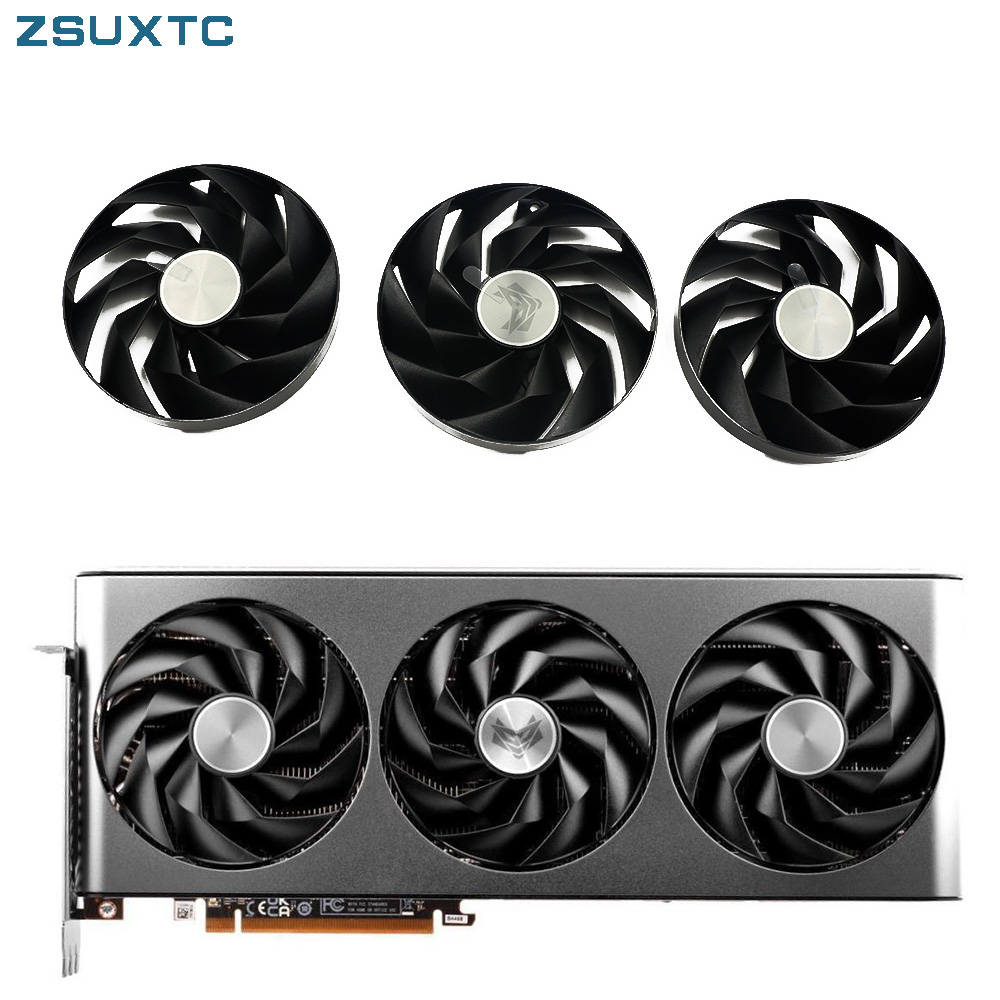 Rx 7900 Xt 20Gb - พัดลมการ์ดจอ FD10015M12D RX7900XT 95มม. สำหรับ Sapphire