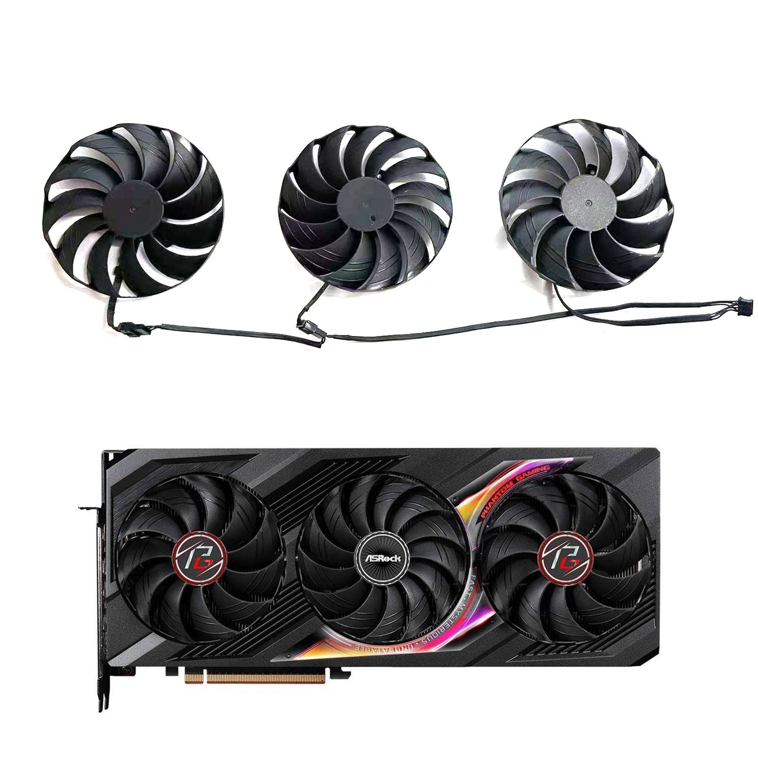 พัดลมระบายความร้อนใหม่ 4PIN 98 - Rx 7800 Xt 16Gb บทวิจารณ์และราคา